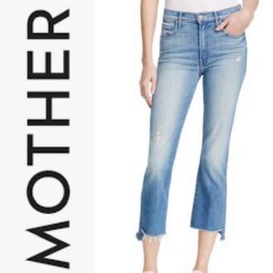 Mother Jeans 29 Insider Crop Step Fray Shake Well $238